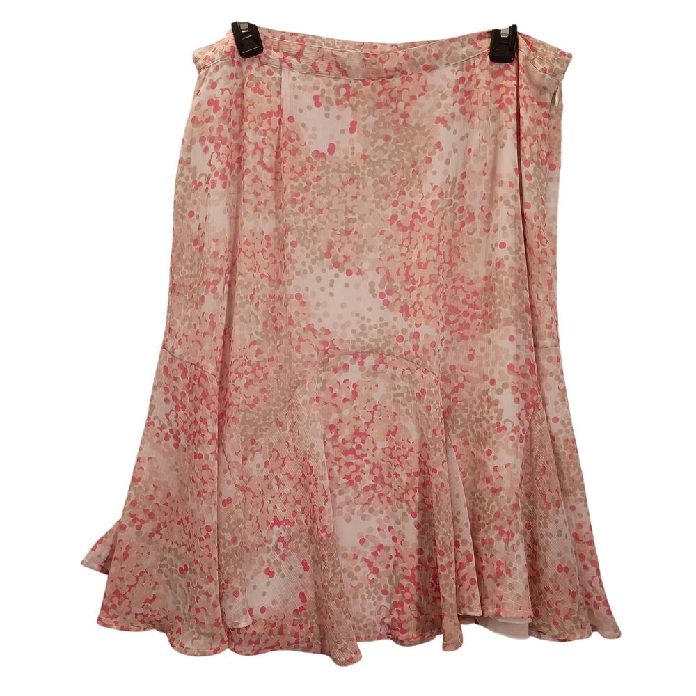 Ruby Rd Floral Fit and Flare Skirt, Side Zipper Cottagecore Fairy Whimsy Size 12